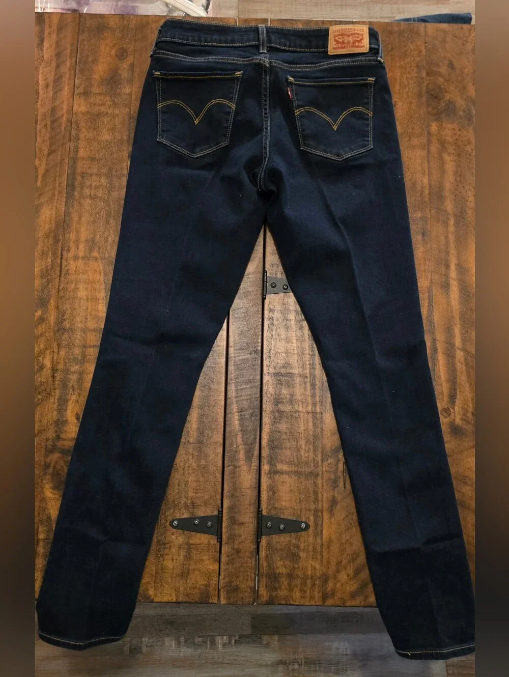 Levi's Women's Skinny Jeans in Dark Blue Denim